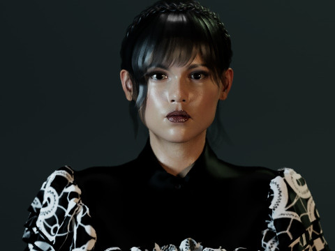 Jenna Ortega 3D Modell