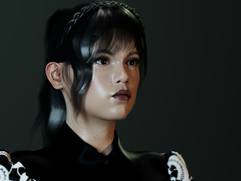 Jenna Ortega 3D Modell