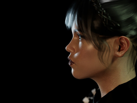 Jenna Ortega 3D Modell