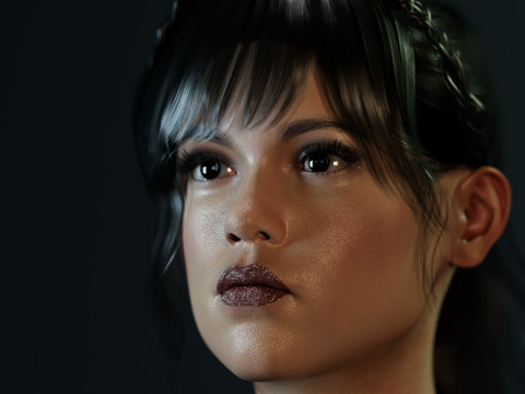 Jenna Ortega 3D Modell