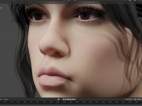 Jenna Ortega 3D Modell