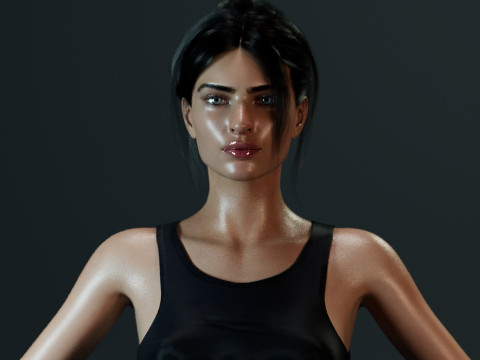 Emily Ratajkowski 3D-Modell