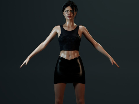 Emily Ratajkowski 3D-Modell