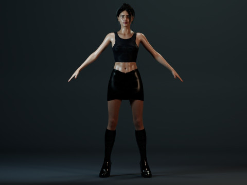 Emily Ratajkowski 3D-Modell