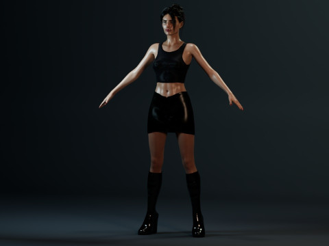 Emily Ratajkowski 3D-Modell