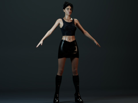 Emily Ratajkowski 3D-Modell