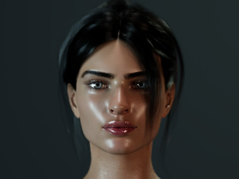 Emily Ratajkowski 3D-Modell