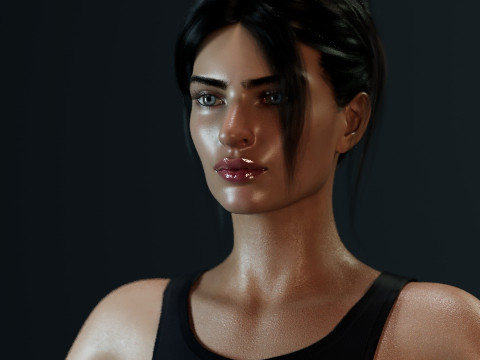 Emily Ratajkowski 3D-Modell