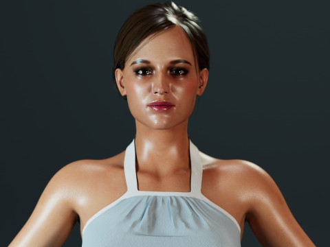 Alicia Vikander 3D 모델
