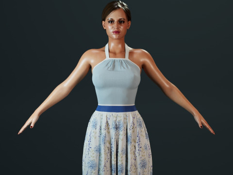 Alicia Vikander 3D 모델