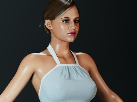 Alicia Vikander 3D 모델