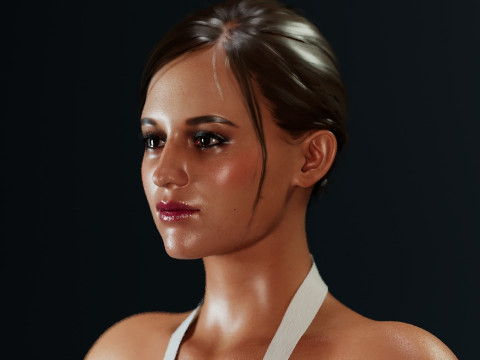 Alicia Vikander 3D 모델