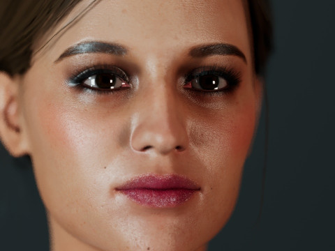 Alicia Vikander 3D 모델