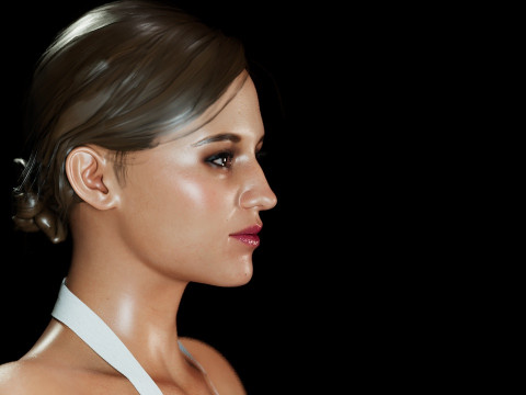 Alicia Vikander 3D 모델