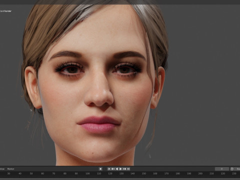 Alicia Vikander 3D 모델