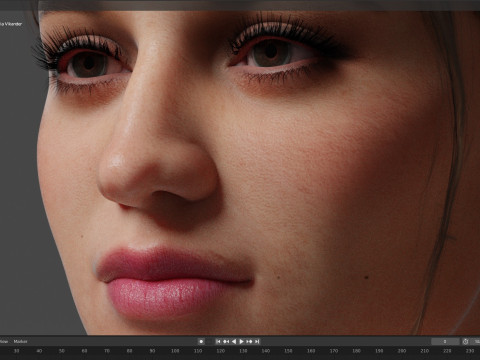 Alicia Vikander 3D 모델