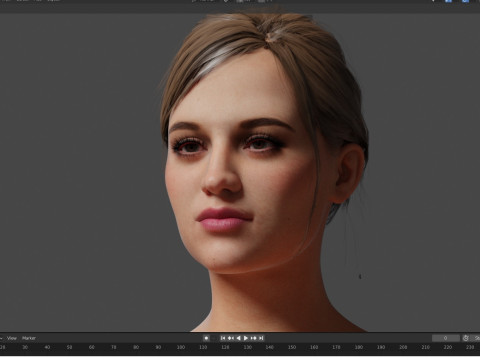Alicia Vikander 3D 모델