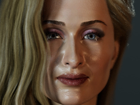 Paris Hilton 3D Model