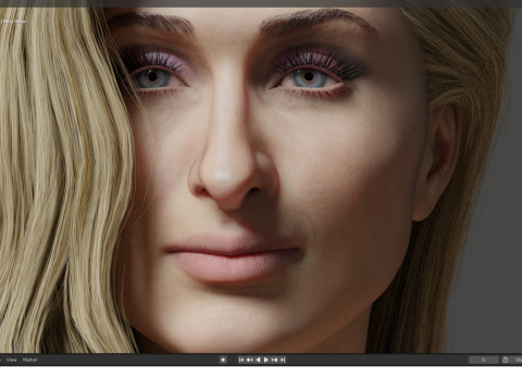 Paris Hilton 3D Model