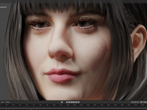 Mary Elizabeth Winstead 3D Model