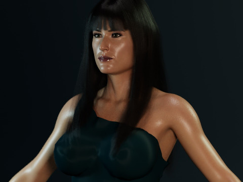 Demi Moore Modelo 3D