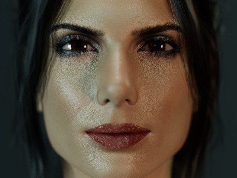 Sandra Bullock 3D Model