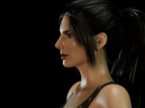 Sandra Bullock 3D Model