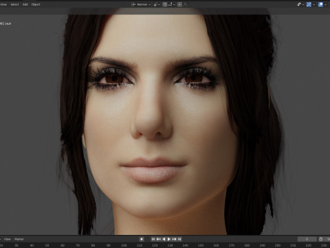 Sandra Bullock 3D Model