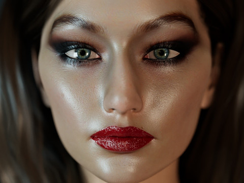 Gigi Hadid Model 3D