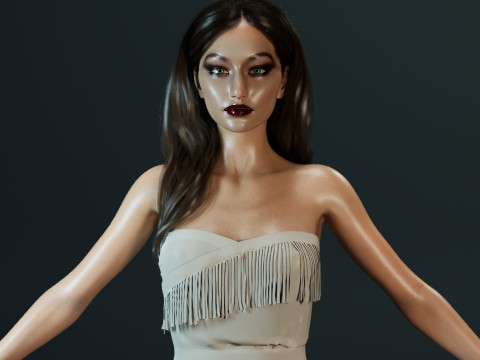 Gigi Hadid Model 3D