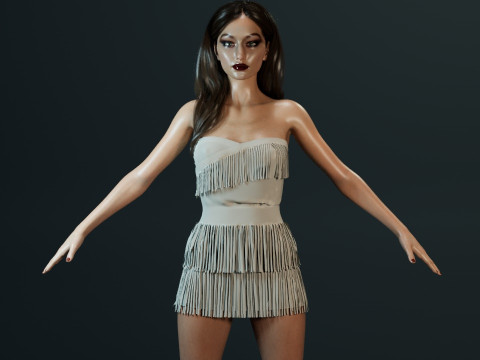 Gigi Hadid Model 3D