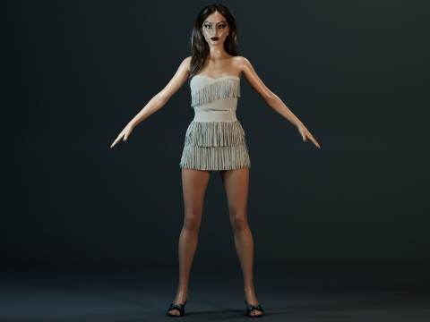 Gigi Hadid Model 3D