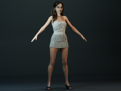Gigi Hadid Model 3D