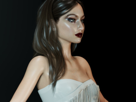 Gigi Hadid Model 3D