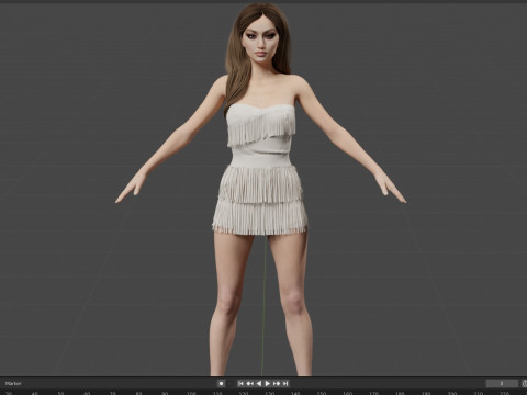 Gigi Hadid Model 3D