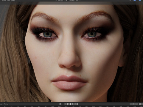 Gigi Hadid Model 3D