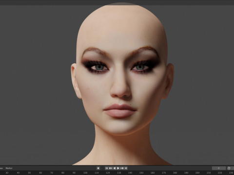 Gigi Hadid Model 3D