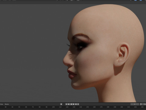Gigi Hadid Model 3D