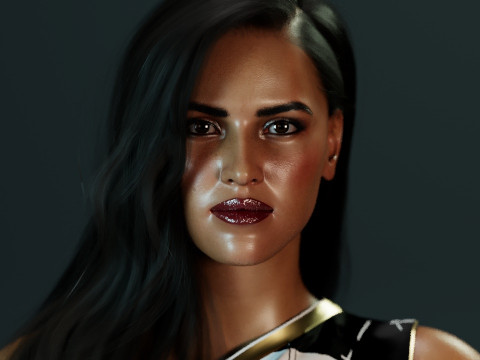 Adria Arjona 3D 모델