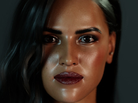 Adria Arjona 3D 모델
