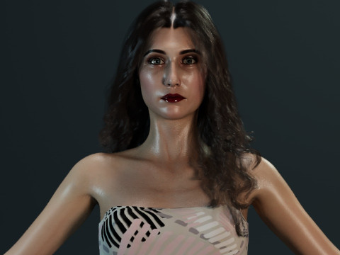 Carice van Houten 3Dモデル