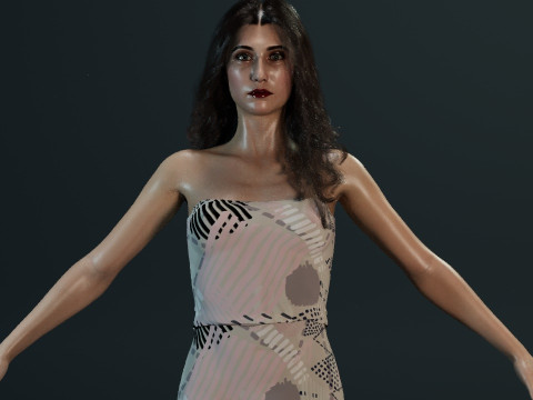 Carice van Houten 3Dモデル