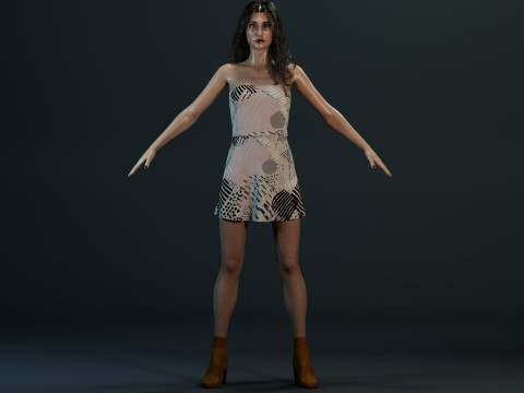 Carice van Houten 3Dモデル