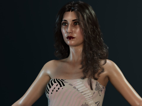 Carice van Houten 3Dモデル