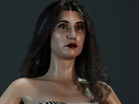 Carice van Houten 3Dモデル