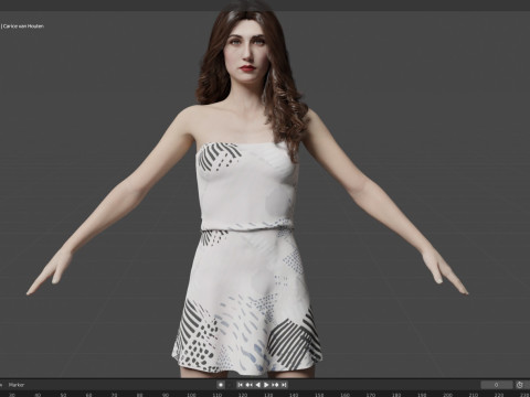 Carice van Houten 3Dモデル