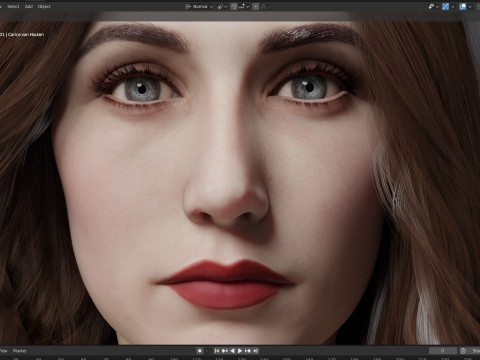 Carice van Houten 3Dモデル