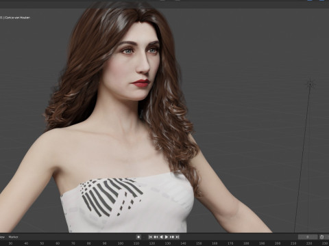 Carice van Houten 3Dモデル