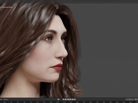 Carice van Houten 3Dモデル