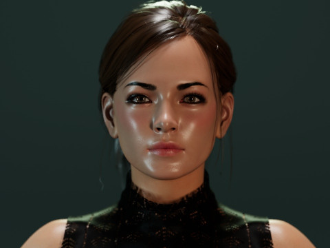 Kristin Kreuk 3D Модель